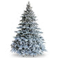 Albero di Natale Innevato Bormio H210 Ø154 cm 2766 Punte