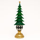 Albero di Natale in marmorina con sfera a scacchi e base oro Ilary Queen H 43,5 cm