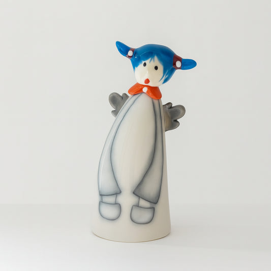 Angelo Cantore Terre di Scirocco 19 cm in ceramica artigianale Made in Italy


