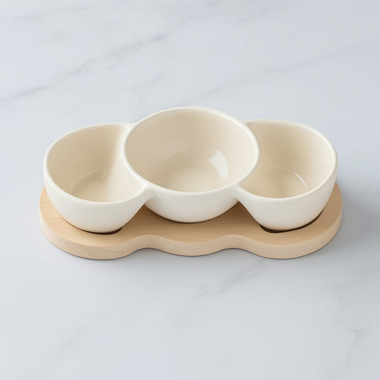 Antipastiera Brandani in bamboo Ø 22 cm – naturale, elegante, codice 53526