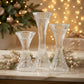 Artevetro Set 3 Porta Candele in Vetro Trasparente 13,5/16/20 cm Decorativi