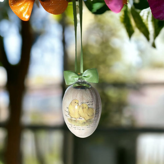 Arthesiana Uovo 8cm in Porcellana Pesco Decorazione Albero Pasquale xy