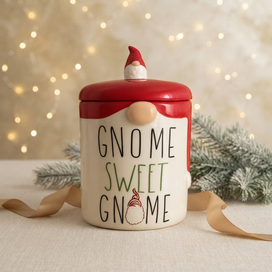Babbomatto Babbo Nasone Biscottiera Sweet Gnome Ceramica H24x14 cm