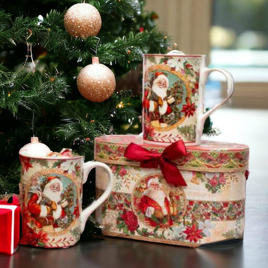 Babbomatto Coppia Mug 300Cc Porcellana Babboclassico 10cm c scatola Regalo