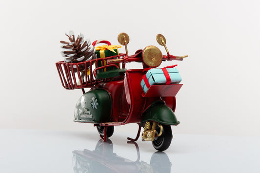 Babbomatto Deco Natalizia Scooter Pacchi Regalo (11x6x8 cm)
