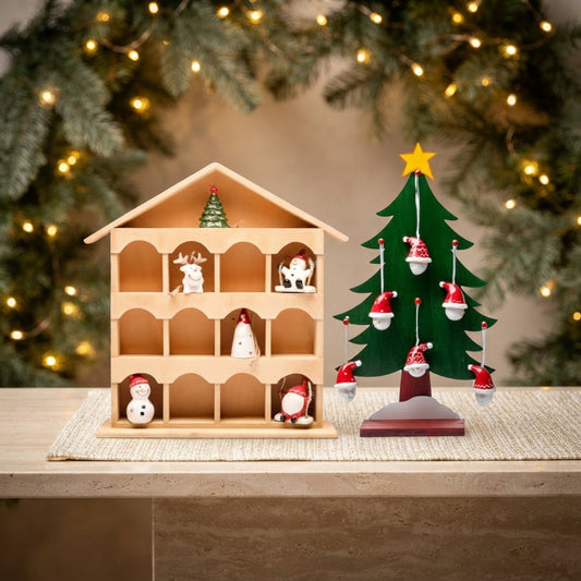Babbomatto Decorazioni Albero Porcellana Cuorematto Natale 5–8 cm