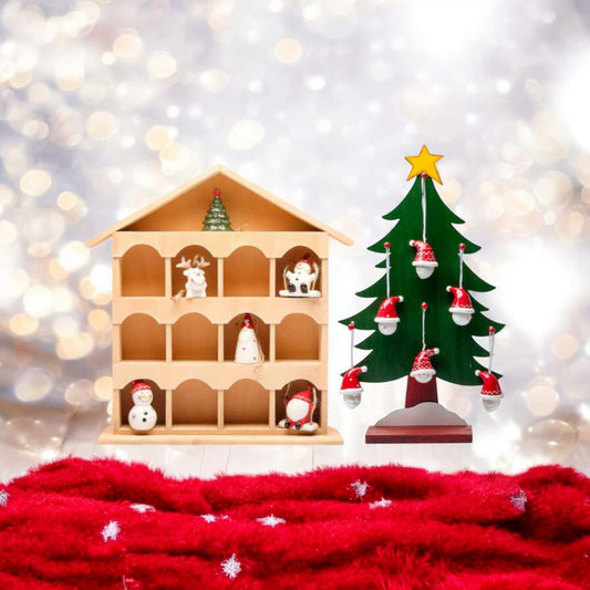 Babbomatto Decorazioni Albero di Natale in Porcellana Cuorematto 5/8 cm