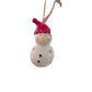 Babbomatto Decorazioni Albero di Natale in Porcellana Cuorematto 5/8 cm Pupazzo