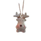 Babbomatto Decorazioni Albero di Natale in Porcellana Cuorematto 5/8 cm Renna