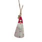 Babbomatto Decorazioni Albero di Natale in Porcellana Cuorematto 5/8 cm Santa