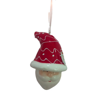 Babbomatto Decorazioni Albero di Natale in Porcellana Cuorematto 5/8 cm Santa Bell