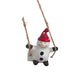 Babbomatto Decorazioni Albero di Natale in Porcellana Cuorematto 5/8 cm Snowman Attalena