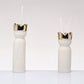Babbomatto Diffusore Re Magio Biscuit Bianco e Oro H21-17- cm
