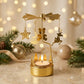 Babbomatto Girandole Metallo Oro con Tea Light 14x7 cm