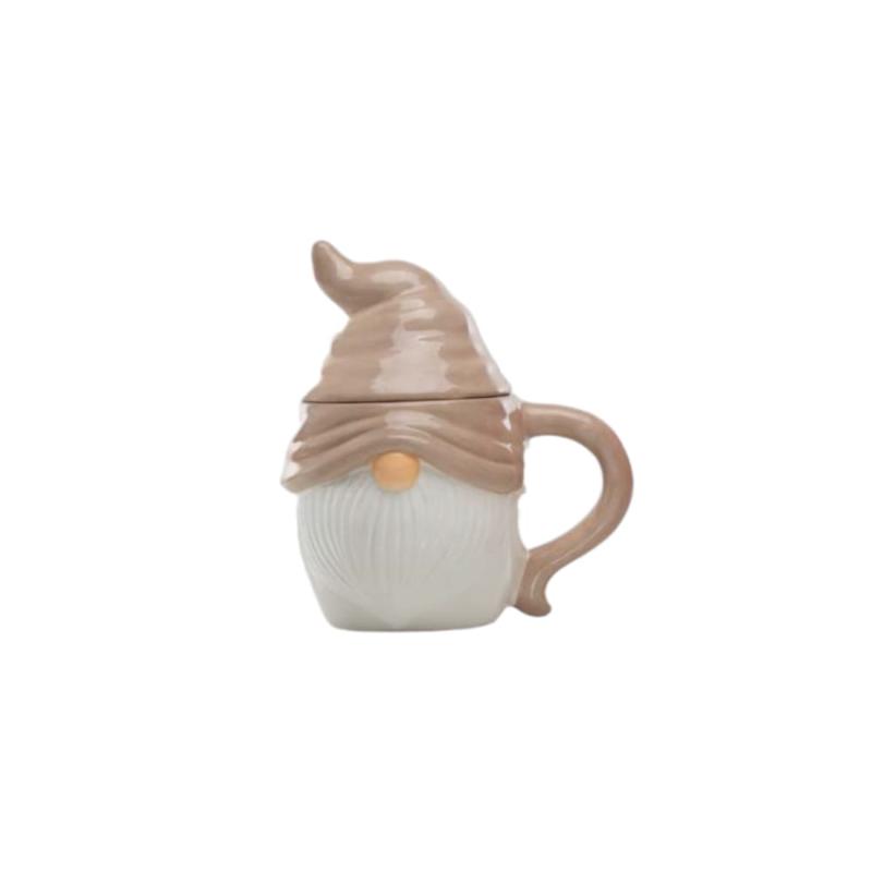 Babbomatto Gnomo Mug 15x12cm in Ceramica con Tappo