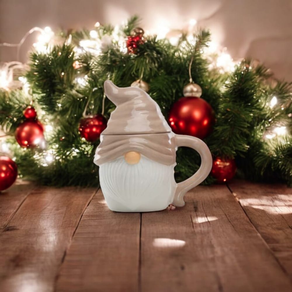 Babbomatto Gnomo Mug 15x12cm in Ceramica con Tappo