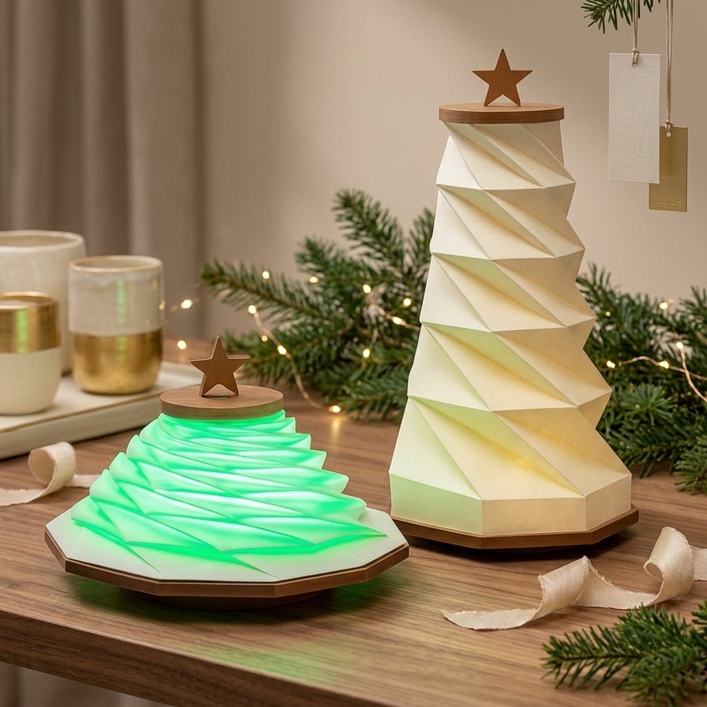 Babbomatto Lampada Albero Natale Estensibile 16x9 / 16x30 cm
