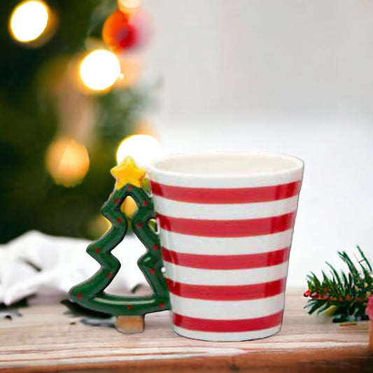 Babbomatto Mug Albero di Natale in Ceramica cm10H