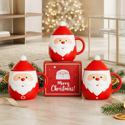 Babbomatto Mug Ceramica Babbo Natale 3 Modelli Assortiti H 10 cm