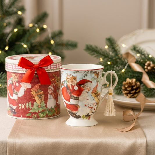 Babbomatto Mug Porcellana Babbo Natale con Scatola