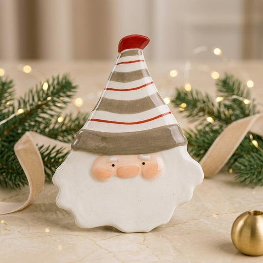 Babbomatto Poggiamestolo Babbogrigio in Ceramica 26cm