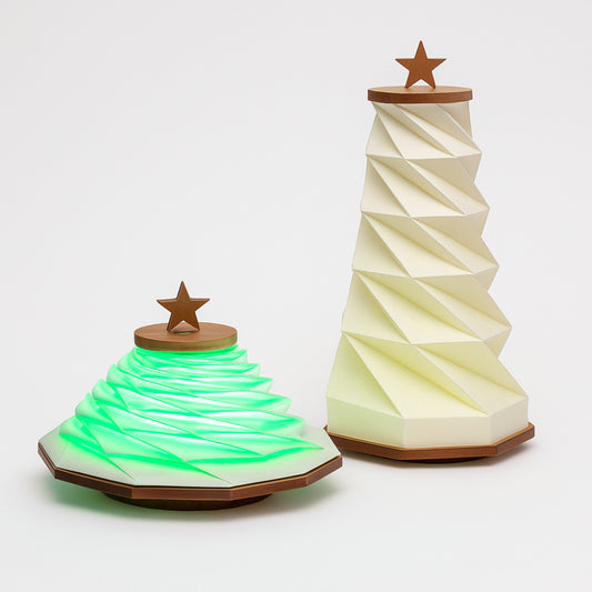 Babbomatto lampada Albero Natale estensibile 16x92 chiusa 16x30 aperta