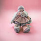 Bambola Artigianale Vestito In Feltro & Foam Da Collezione Dipinto A Mano 52x35