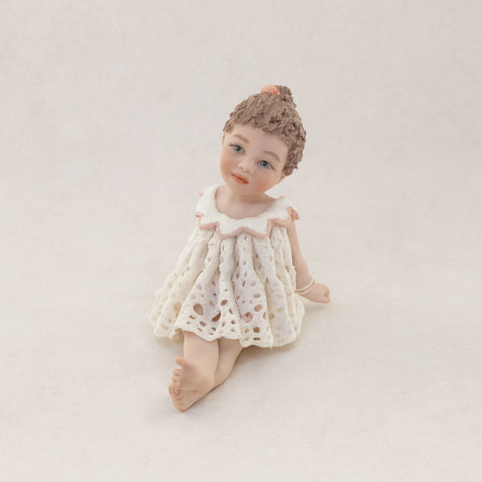 Bambola porcellana Sibania Fanny H 7 cm Made in Italy bomboniera