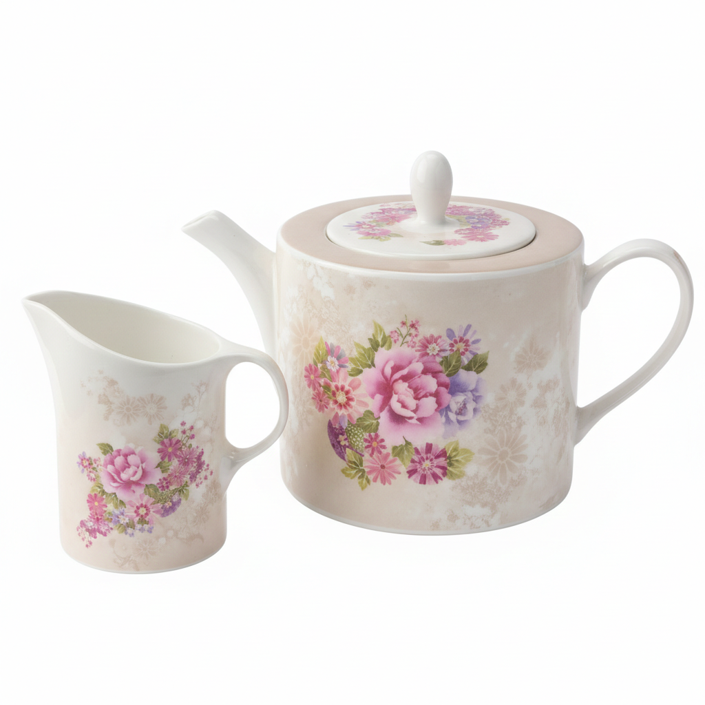 Blumarine Home – Teiera e Lattiera in Porcellana Desire