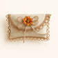 Bomboniere rustiche country chic con fiocco e fiore centrale