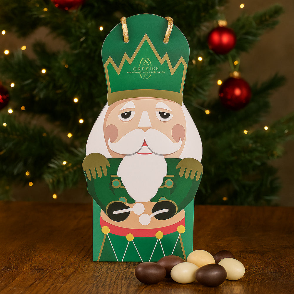 Borsetta Orefice Schiaccianoci Verde con 100 g di dragees assortiti