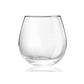 Brandani Set 4 Bicchieri Smooth Trasparenti Tumbler in Vetro 52688