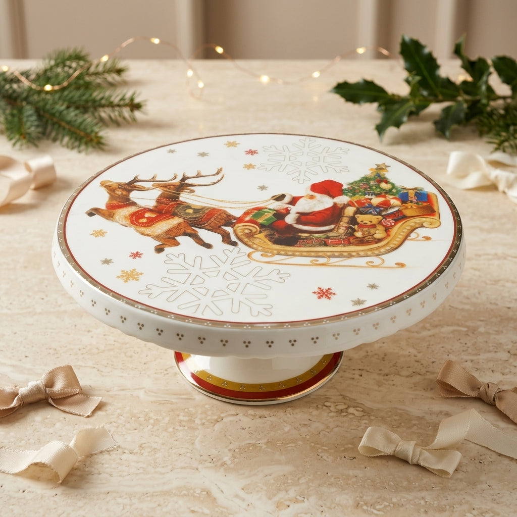 Brandani Alzata Christmas in Porcellana per Dolci 89921