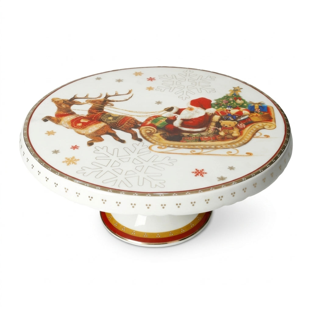 Brandani Alzata Christmas in Porcellana per Dolci 89921