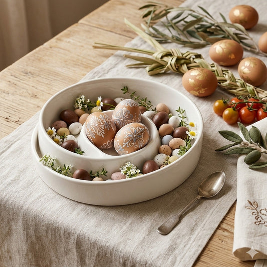 Brandani Antipastiera Lollipop Porcellana Bianca Ø 26 cm