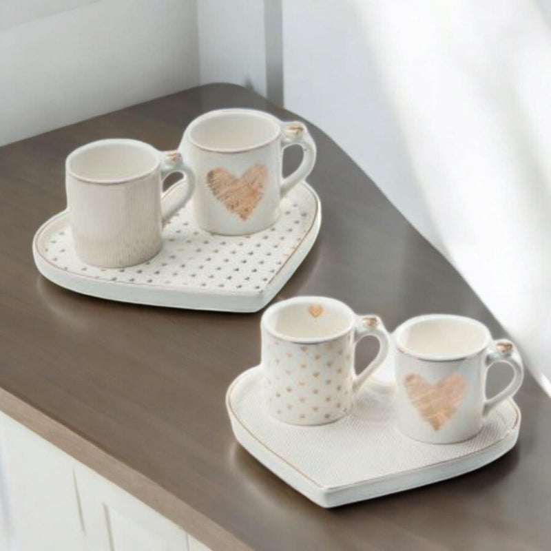 Brandani Linea Amore Mio - Bomboniere in New Bone China con Inserti Oro