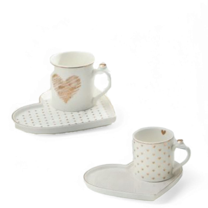 Brandani Linea Amore Mio - Bomboniere in New Bone China con Inserti Oro