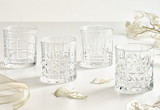 Brandani Linea Glass - Set Bicchieri Decorati in Vetro