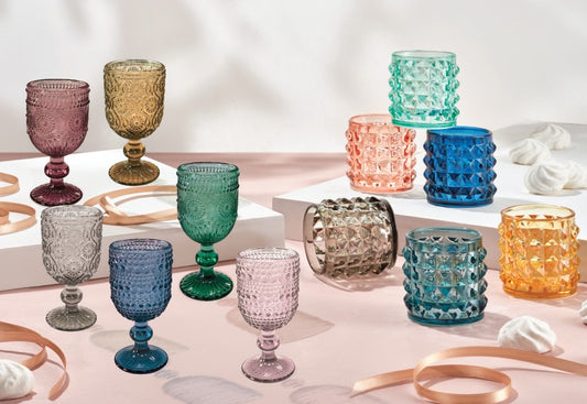 Brandani Linea Shot - Set Bicchierini Indi e Funky in Vetro Colorato