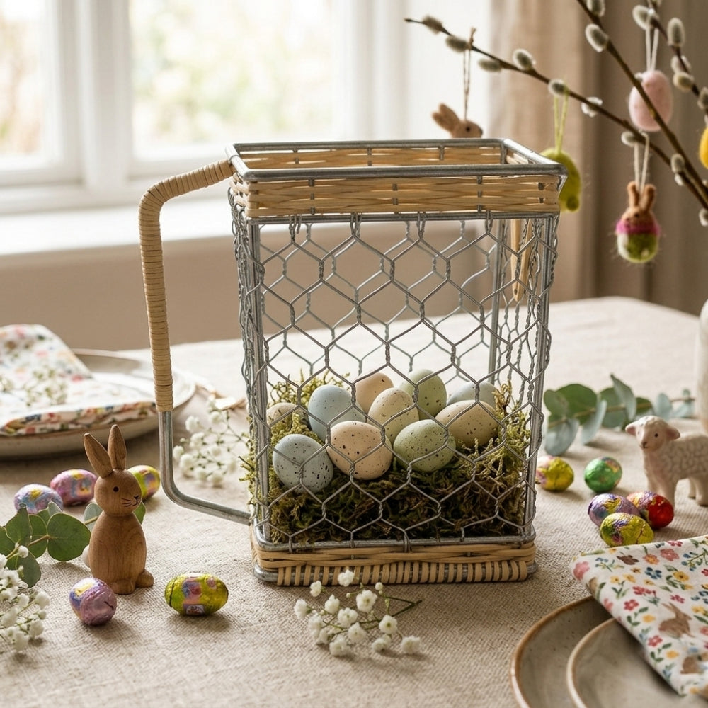 Brandani – Porta Brick Tetrapack Rattan 18x13x9,5 cm – Design Naturale