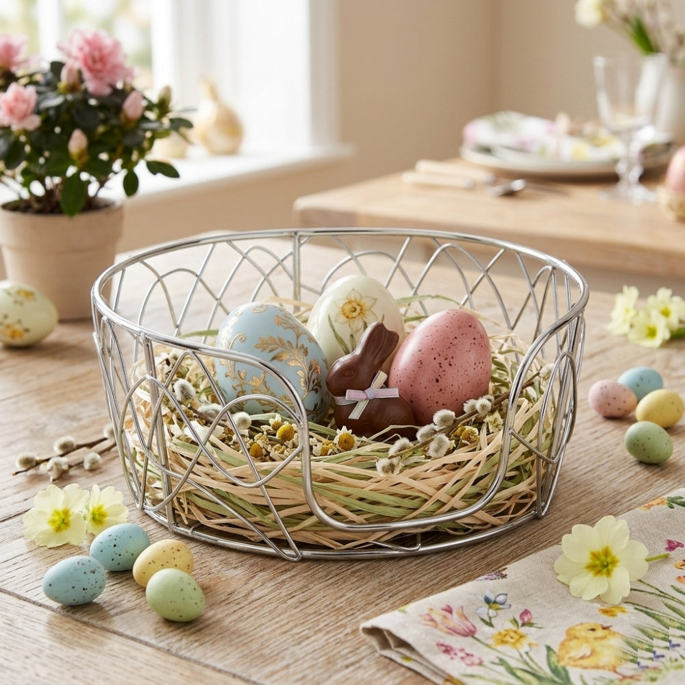 Brandani – Porta Piatti Arruffato Metal Ø 23,5 cm – Design Naturale