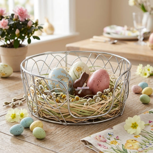 Brandani – Porta Piatti Arruffato Metal Ø 23,5 cm – Design Naturale