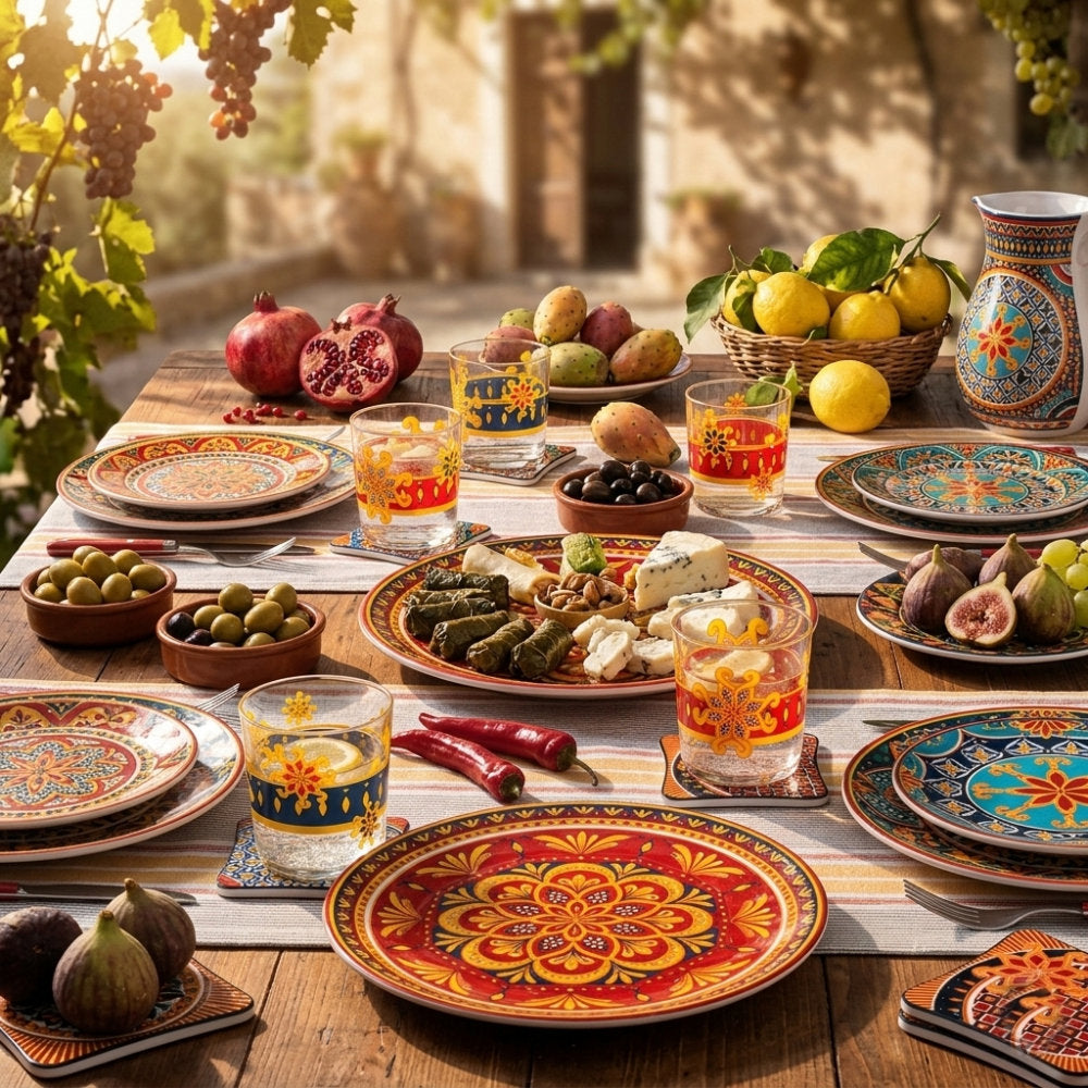 Brandani – Set 6 Bicchieri Miami Colorati –  52471