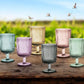  Brandani – Set 6 Calici Plissé Vetro Colori Assortiti 51069