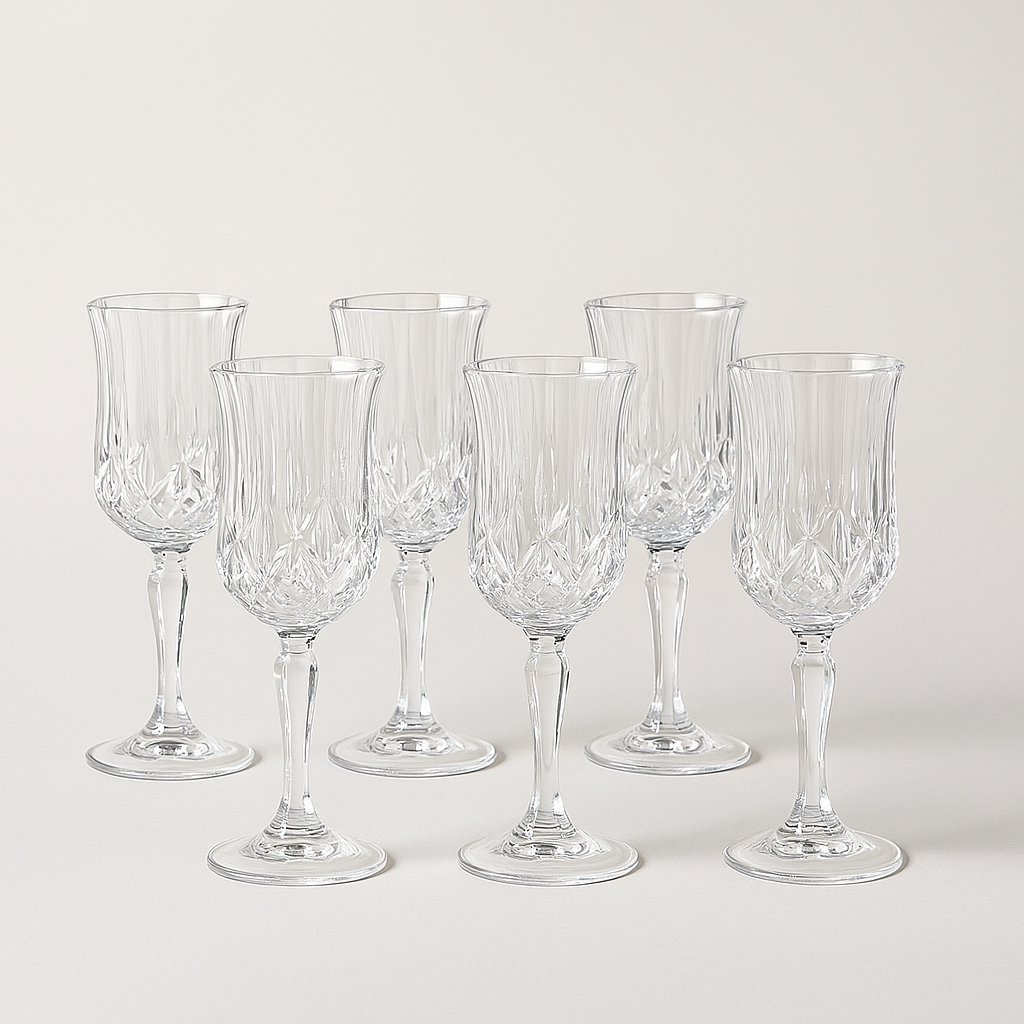 Brandani Set 6 Liquorino Old Fashion Crystal Glass Liquore