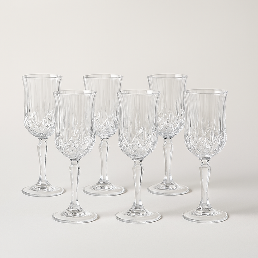 Brandani Set 6 Liquorino Old Fashion Crystal Glass Liquore