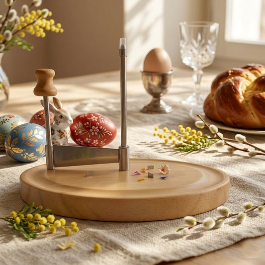 Brandani Taglia Formaggio Cioccolato Fiore Legno Inox 23 cm