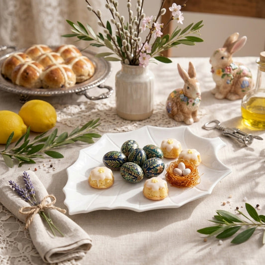 Brandani Vassoietto Foglia Pioppo Porcellana 28x20 cm 51551