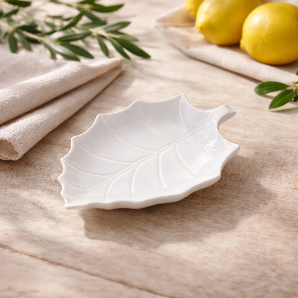 Brandani Vassoietto Foglia Pioppo Porcellana 51550 23x17 cm