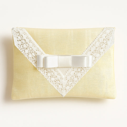 Bustine portaconfetti moiré chantilly con pizzo sangallo